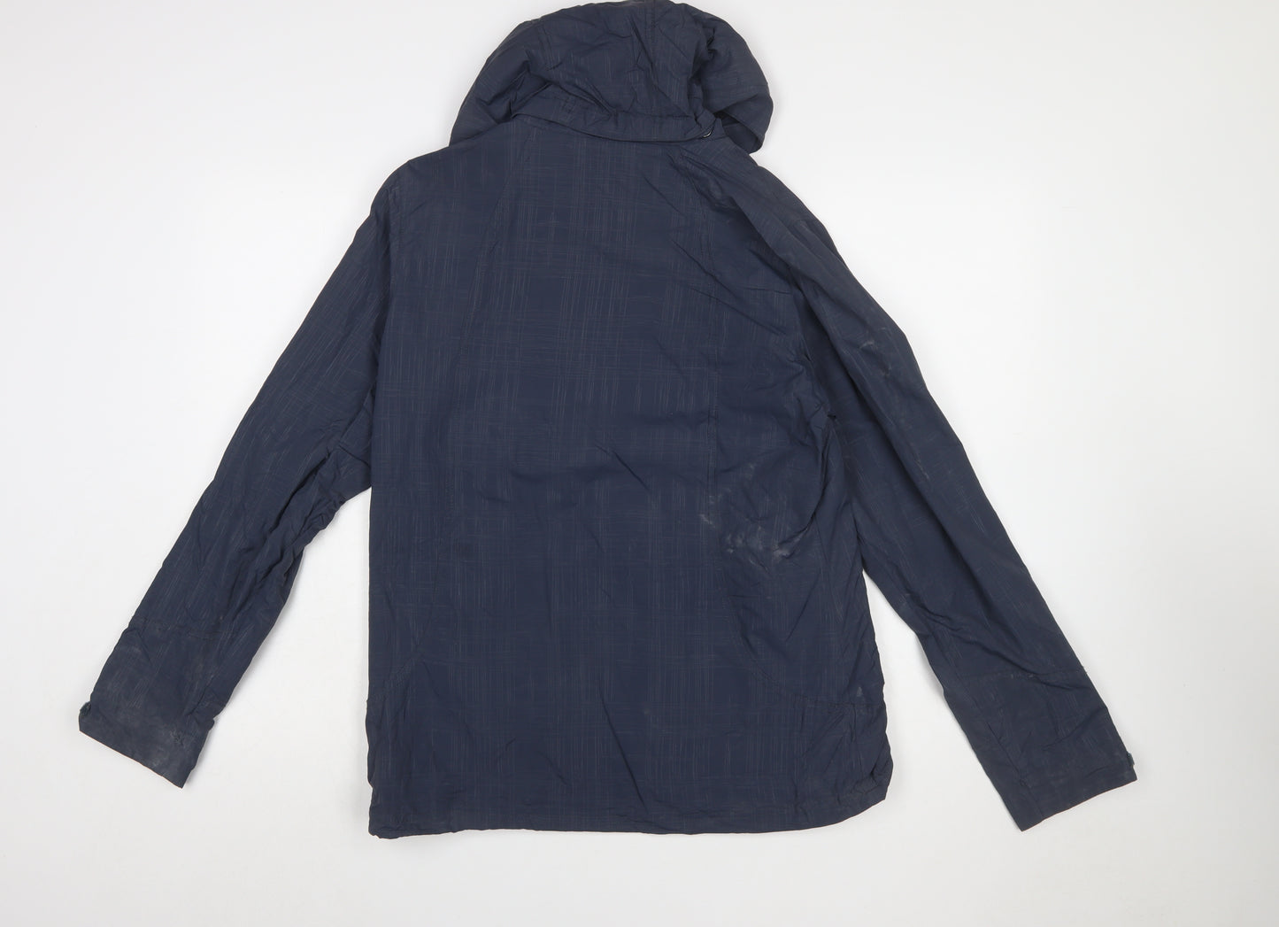 Umbro Women's Blue Waterproof Hooded Rain Jacket Size 12