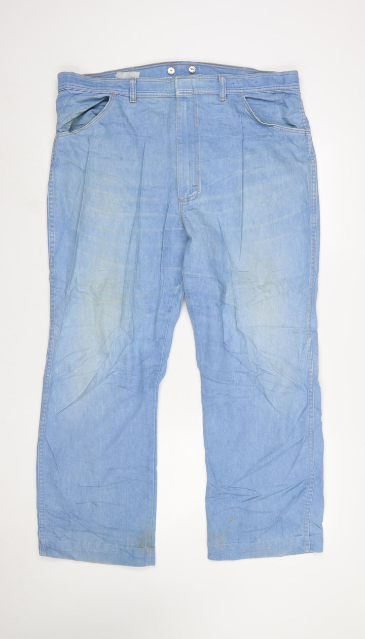 Wrangler Men's Blue 42x30 Straight Denim Jeans