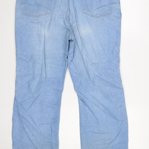 Wrangler Men's Blue 42x30 Straight Denim Jeans