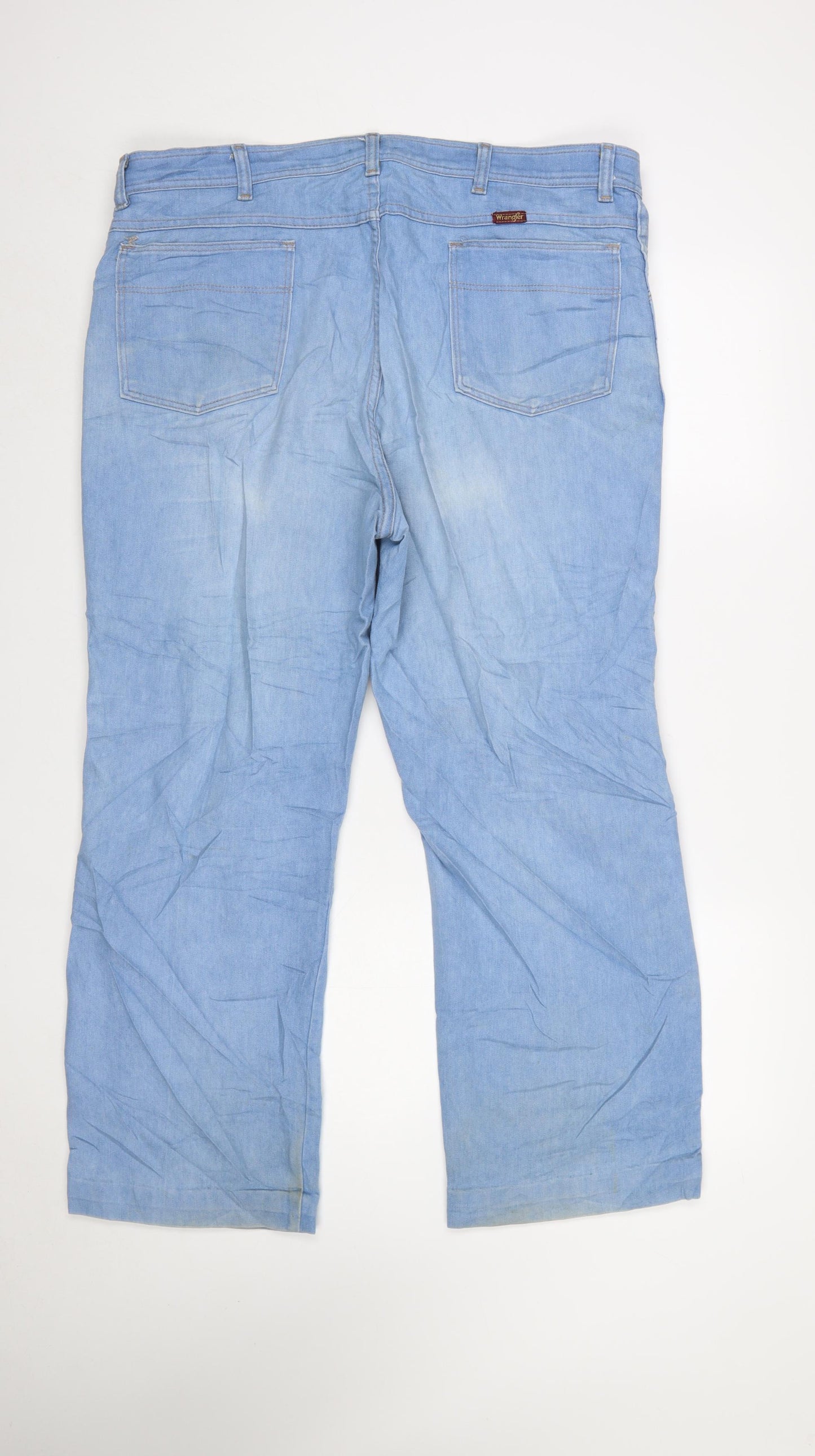 Wrangler Men's Blue 42x30 Straight Denim Jeans
