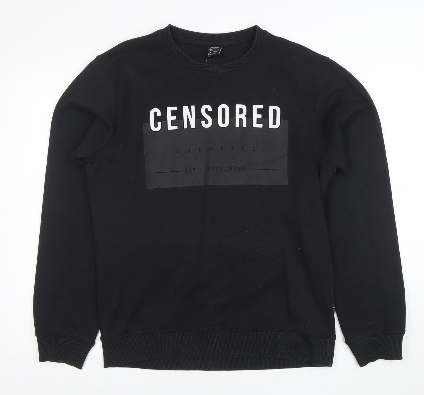 Sonny Bono Men’s Black Graphic Pullover Sweatshirt L
