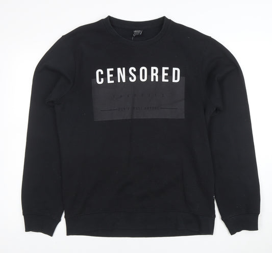 Sonny Bono Men’s Black Graphic Pullover Sweatshirt L