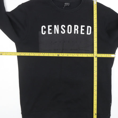 Sonny Bono Men’s Black Graphic Pullover Sweatshirt L