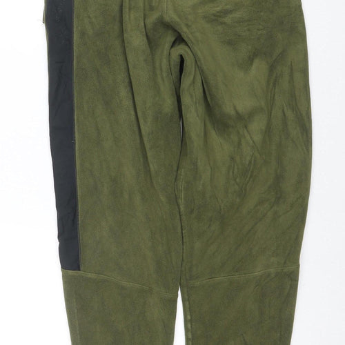 Nike Men's Green Fleece Jogger Trousers Size S Elastic Waist
