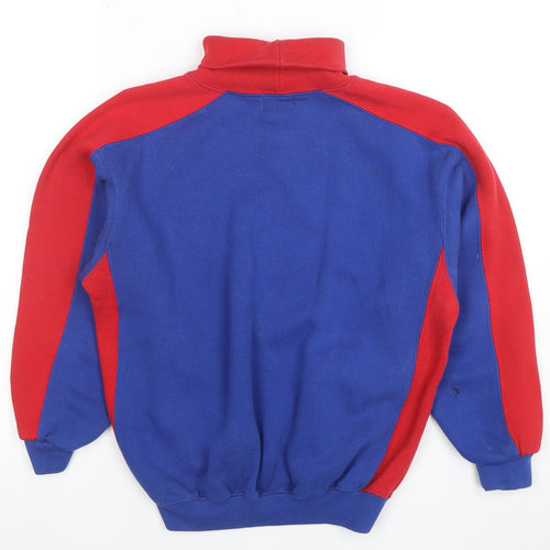 GAP Boys Red Blue XL Pullover Sweatshirt with Embroidered Ski Logo