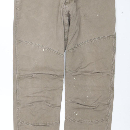 Wrangler ATG Men's Beige Cargo Trousers 38x32 Regular Fit
