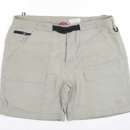The North Face Men's Beige Cargo Shorts L Outdoor Nylon Quick Dry