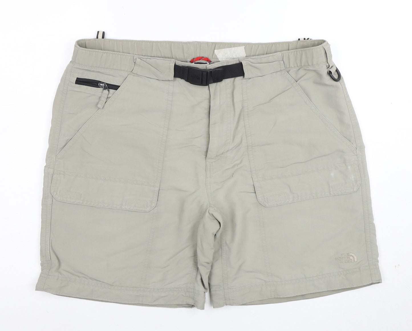 The North Face Men's Beige Cargo Shorts L Outdoor Nylon Quick Dry