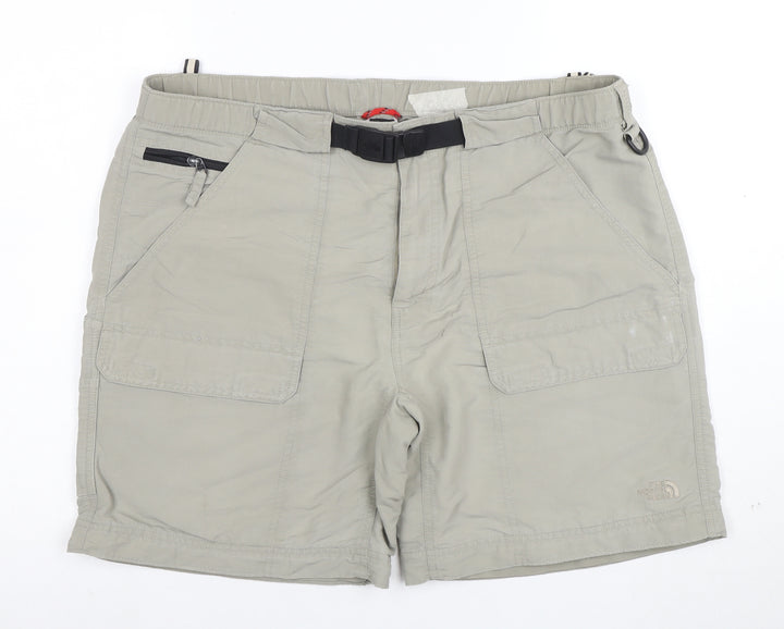 The North Face Men's Beige Cargo Shorts L Outdoor Nylon Quick Dry