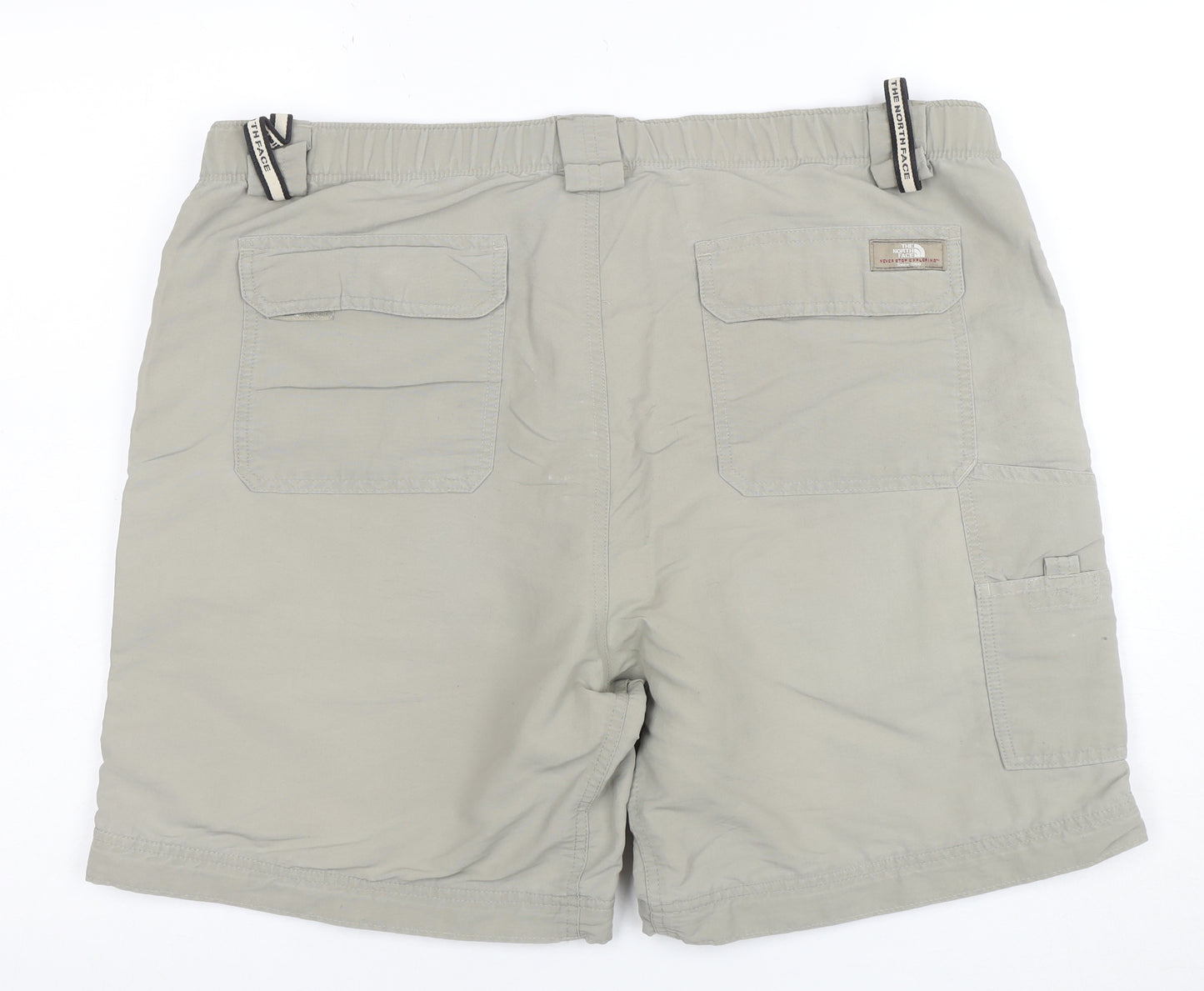 The North Face Men's Beige Cargo Shorts L Outdoor Nylon Quick Dry
