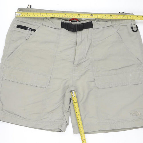 The North Face Men's Beige Cargo Shorts L Outdoor Nylon Quick Dry