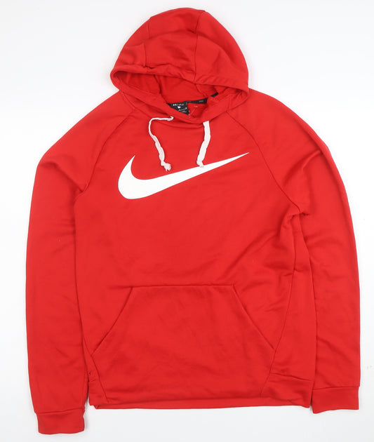 Nike Men’s Red Dri-Fit Pullover Hoodie Size S Sportswear
