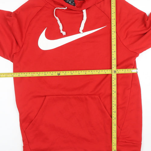 Nike Men’s Red Dri-Fit Pullover Hoodie Size S Sportswear