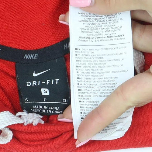 Nike Men’s Red Dri-Fit Pullover Hoodie Size S Sportswear