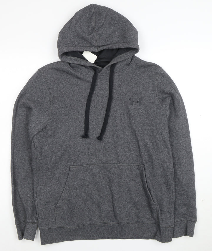 Under Armour Men's Grey Fitted Pullover Hoodie Size S ColdGear