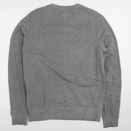 Calvin Klein Jeans Men’s Grey Logo Pullover Sweatshirt Size S