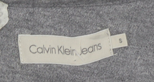 Calvin Klein Jeans Men’s Grey Logo Pullover Sweatshirt Size S