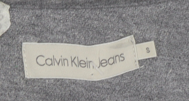 Calvin Klein Jeans Men’s Grey Logo Pullover Sweatshirt Size S
