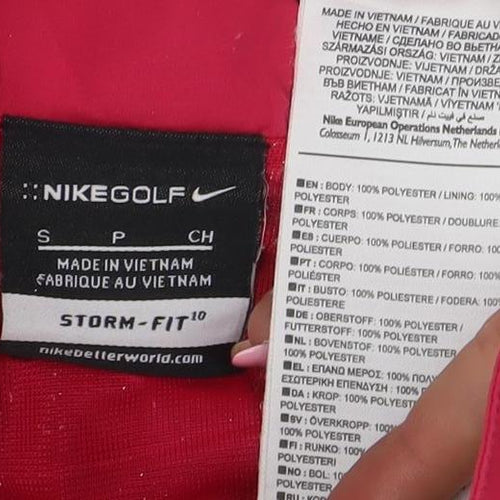 Nike Women’s Pink Storm-Fit Lightweight Windbreaker Jacket S