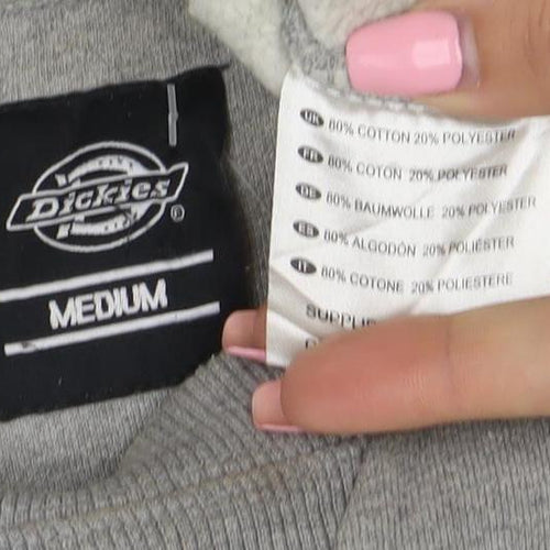 Dickies Mens Grey Medium Pullover Sweatshirt Crew Neck Workwear