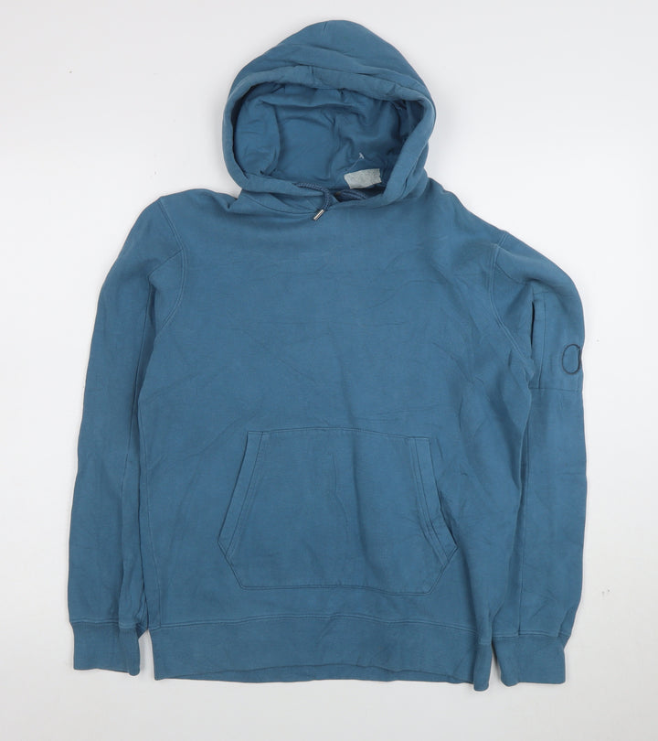 C.P. Company Boys Blue Pullover Hoodie Age 12 Cotton Casual Sweatshirt