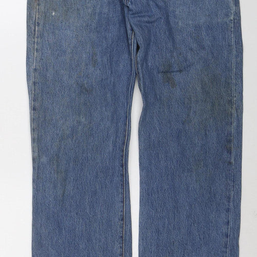 Levi's Men's Blue Straight Leg Denim Jeans W34 L34 Regular Fit