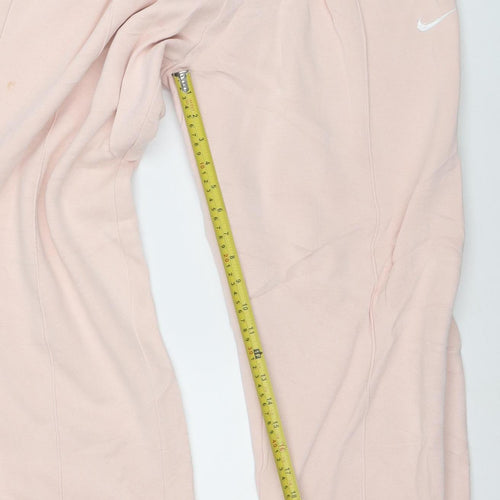 Nike Womens Pink Jogger Sweatpants Size M Cotton Blend