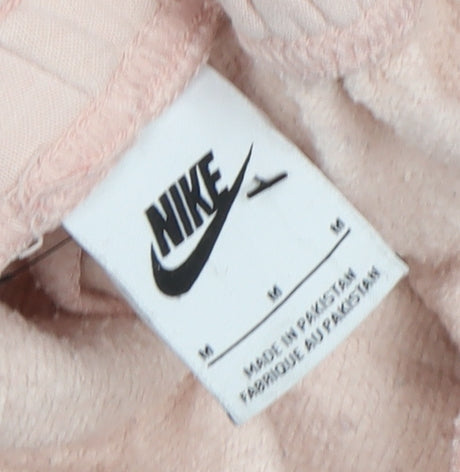 Nike Womens Pink Jogger Sweatpants Size M Cotton Blend