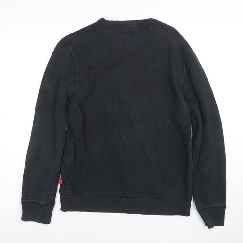 Levi's Men's Black Graphic Logo Pullover Sweatshirt Size S
