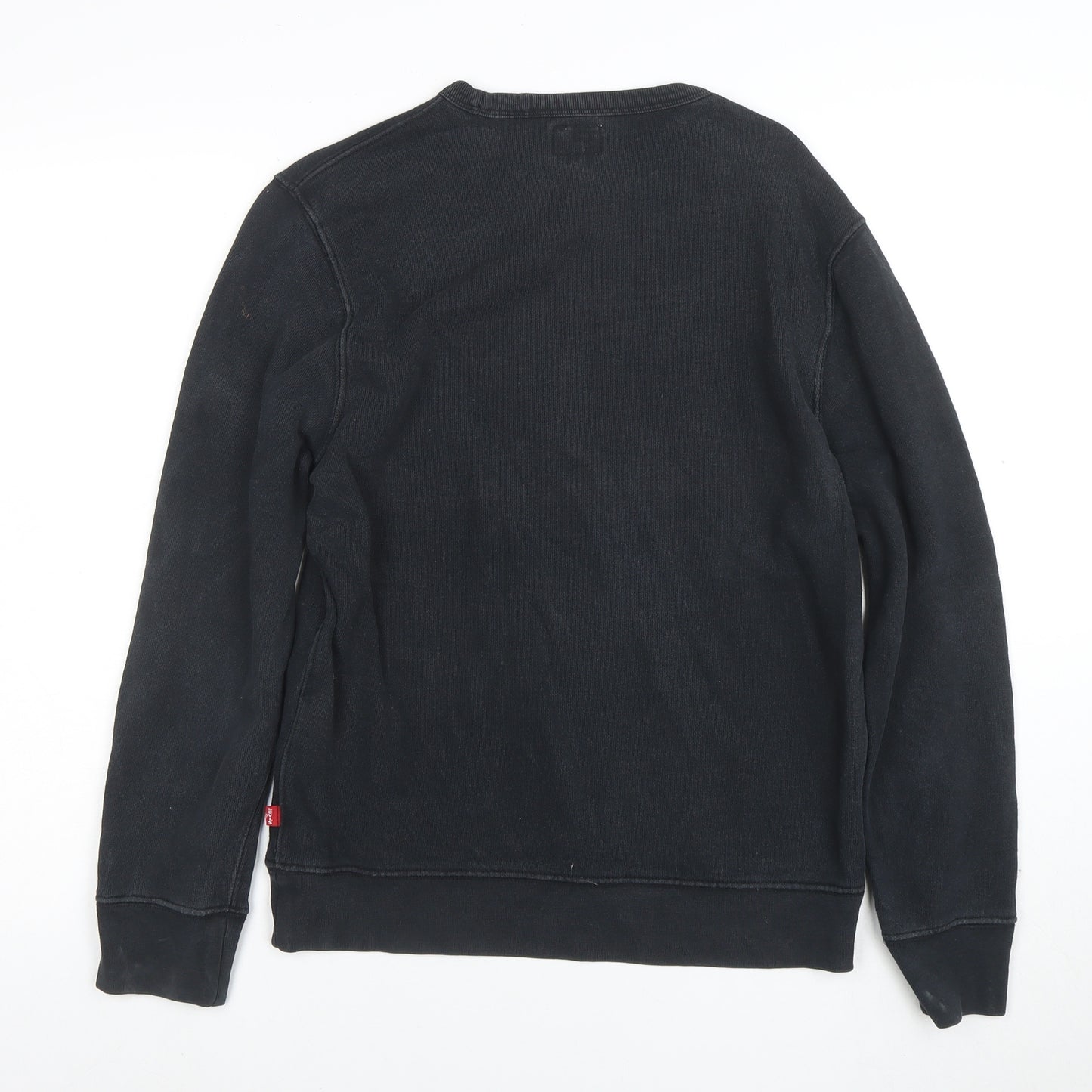 Levi's Men's Black Graphic Logo Pullover Sweatshirt Size S