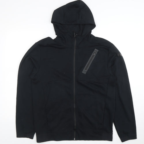 Puma Men’s Black Full Zip Hoodie Size M Regular Fleece Sweatshirt