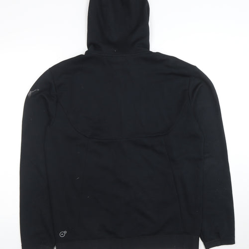 Puma Men’s Black Full Zip Hoodie Size M Regular Fleece Sweatshirt