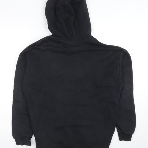 Adidas Women Black Size 10 Pullover Hoodie with Logo & Pockets
