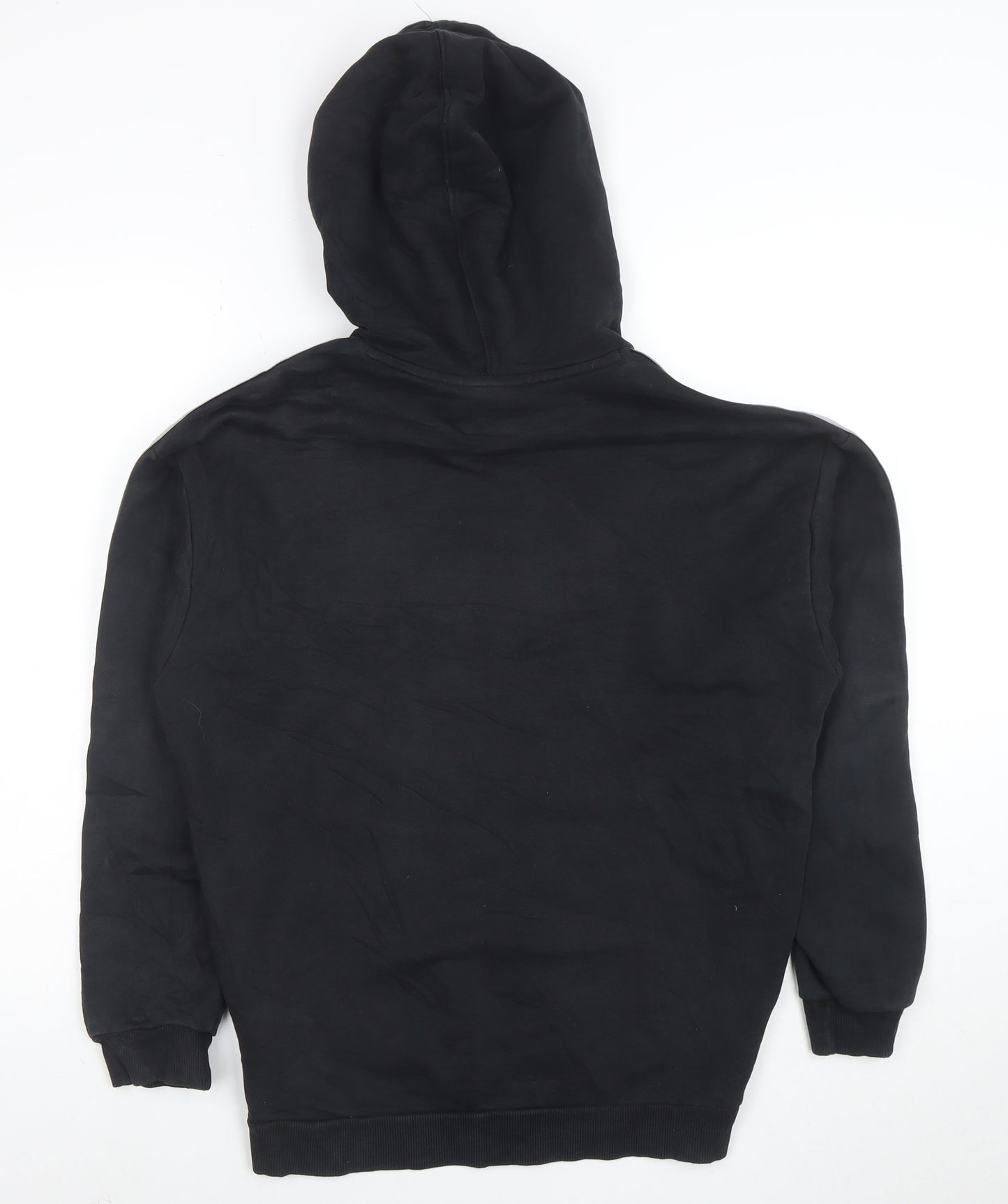 Adidas Women Black Size 10 Pullover Hoodie with Logo & Pockets