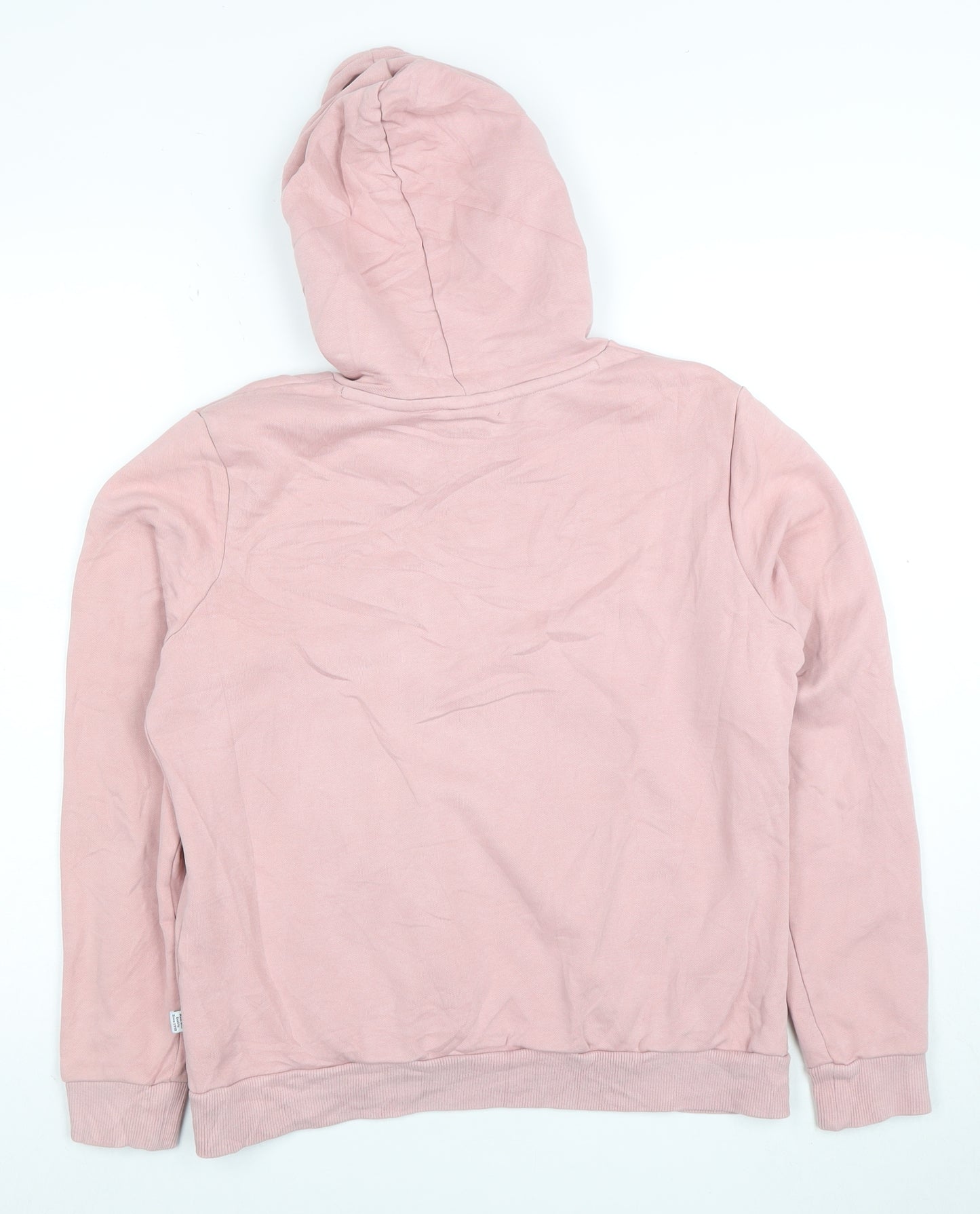 Puma Women's Pink Pullover Hoodie Size L Cotton Blend Logo