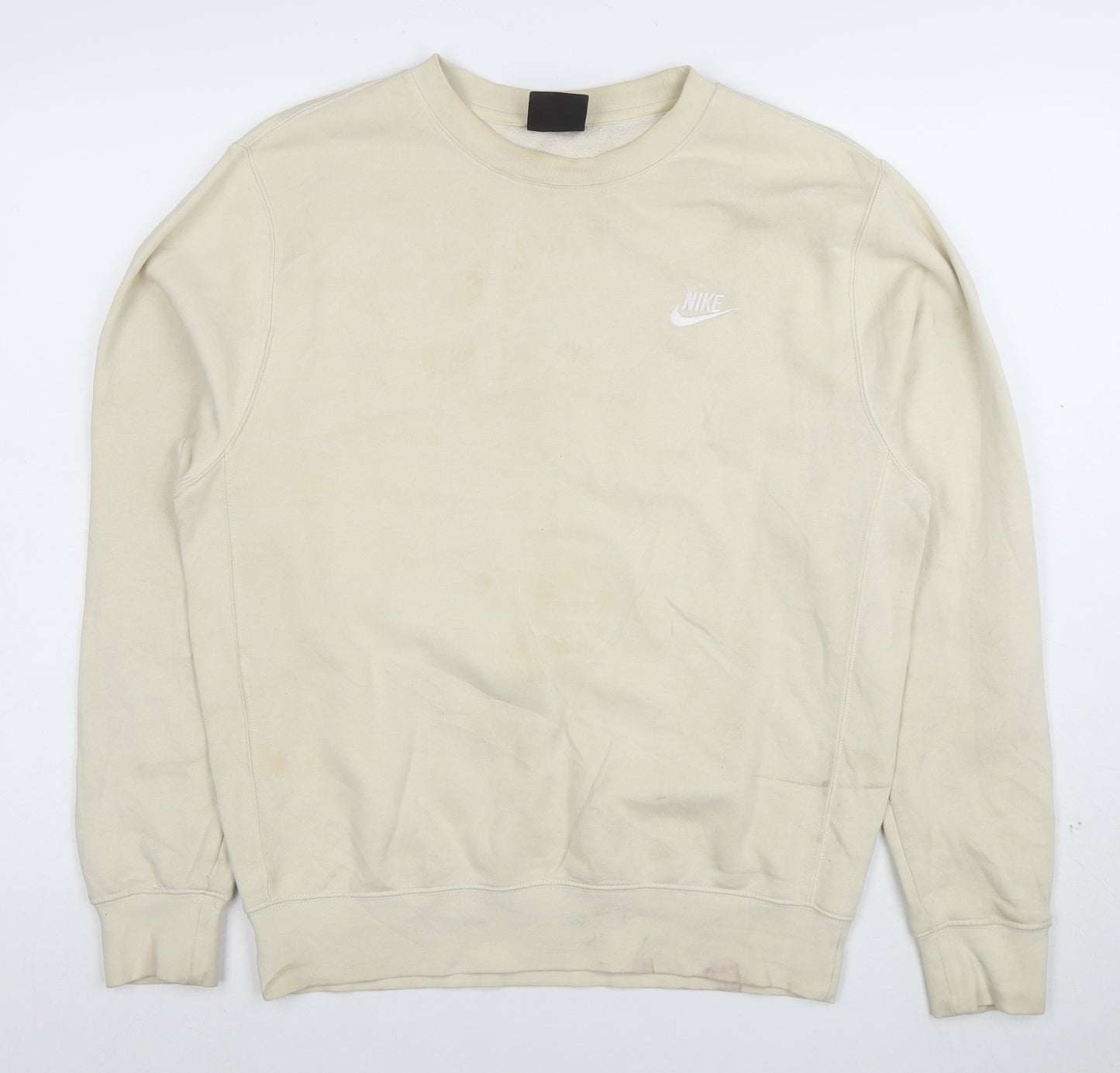 Nike Women’s Beige Small Crew Neck Pullover Sweatshirt