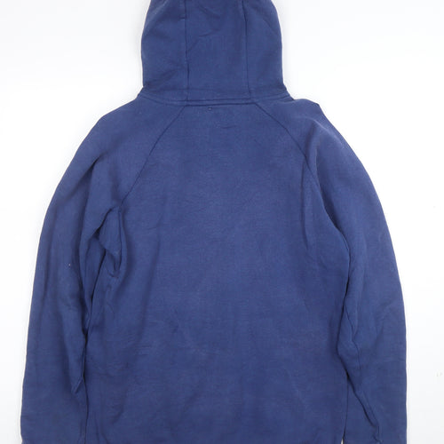 Nike Men's Blue Full Zip Hoodie Size S Lightweight Fleece Sportswear