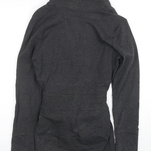 The North Face Women's Grey Belted Cotton Blend Coatigan Size S