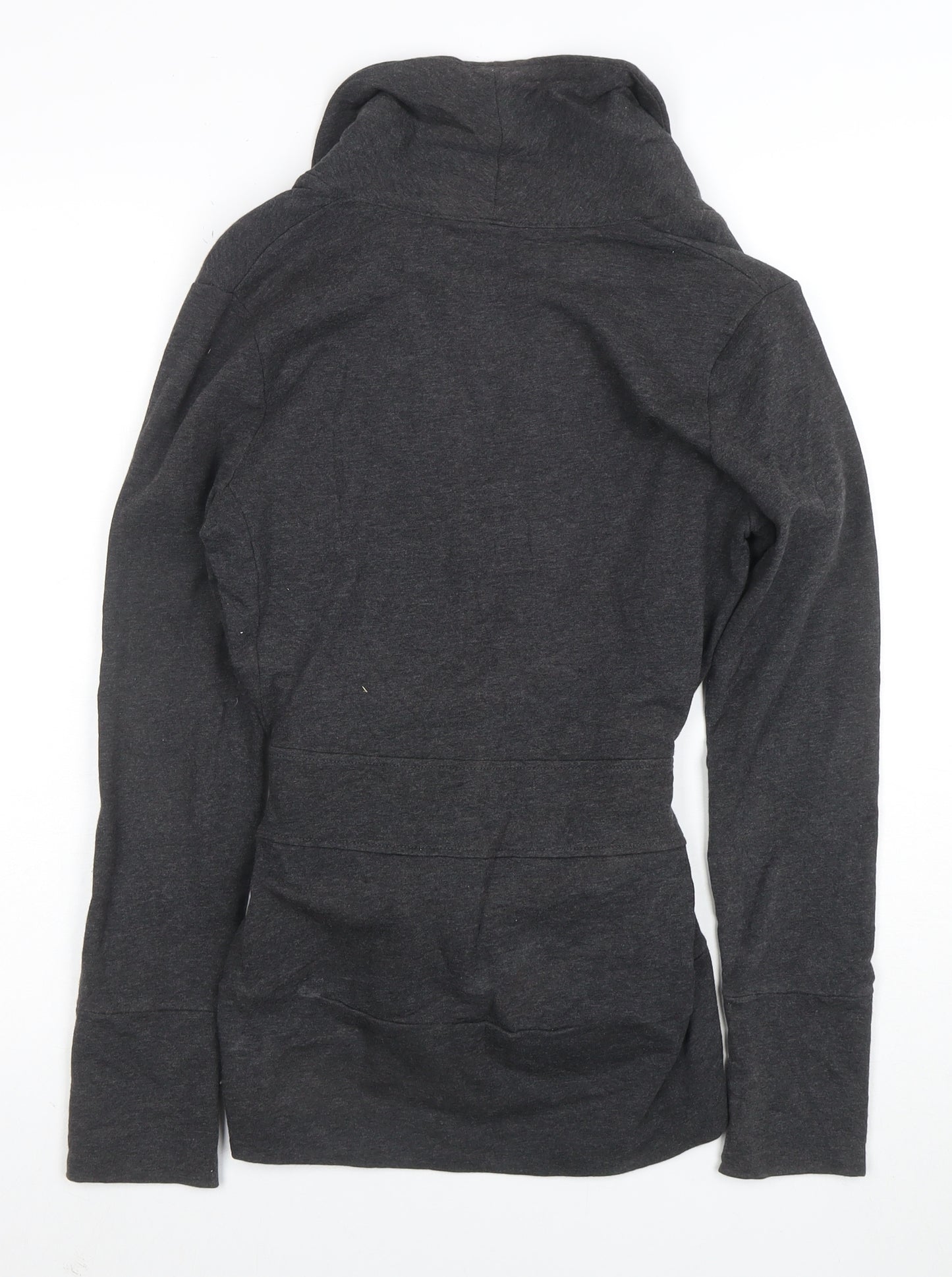 The North Face Women's Grey Belted Cotton Blend Coatigan Size S