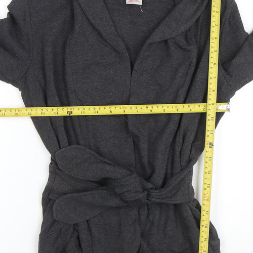 The North Face Women's Grey Belted Cotton Blend Coatigan Size S