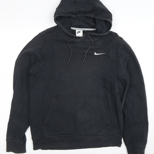 Nike Men Black Small Pullover Hoodie Sports Logo Jersey