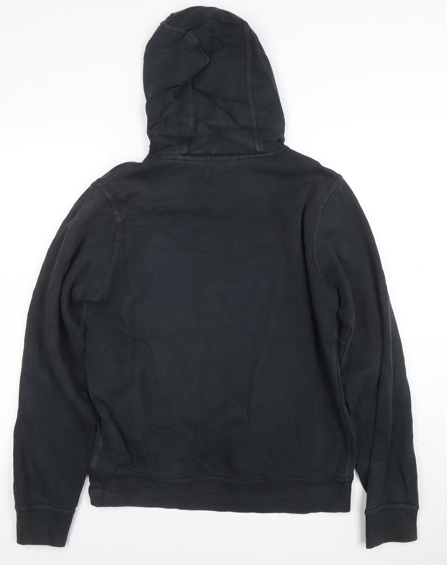 Nike Men Black Small Pullover Hoodie Sports Logo Jersey