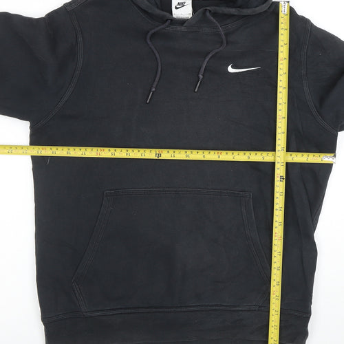 Nike Men Black Small Pullover Hoodie Sports Logo Jersey