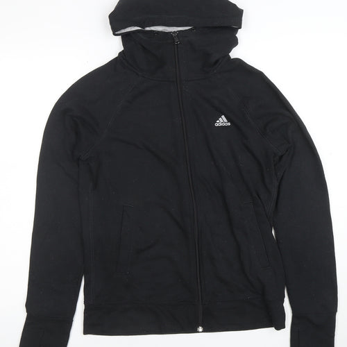 Adidas Womens Black Climalite Full Zip Hoodie Size S