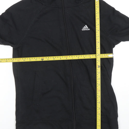 Adidas Womens Black Climalite Full Zip Hoodie Size S
