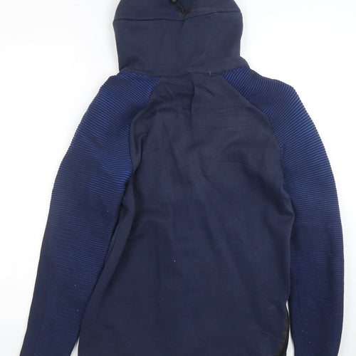 Nike Men's Blue Pullover Hoodie Size S Long Sleeve Athletic Fit