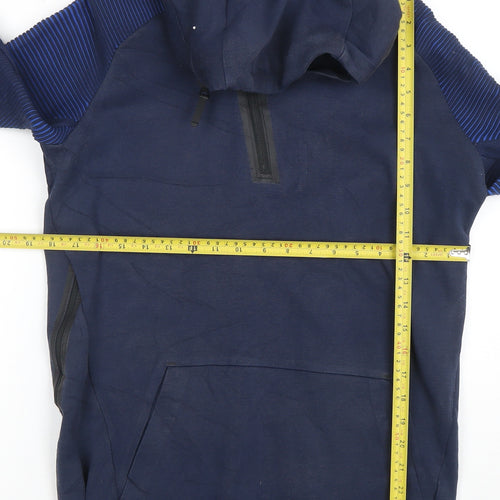 Nike Men's Blue Pullover Hoodie Size S Long Sleeve Athletic Fit