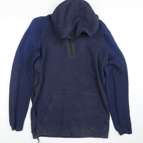 Nike Men's Blue Pullover Hoodie Size S Long Sleeve Athletic Fit