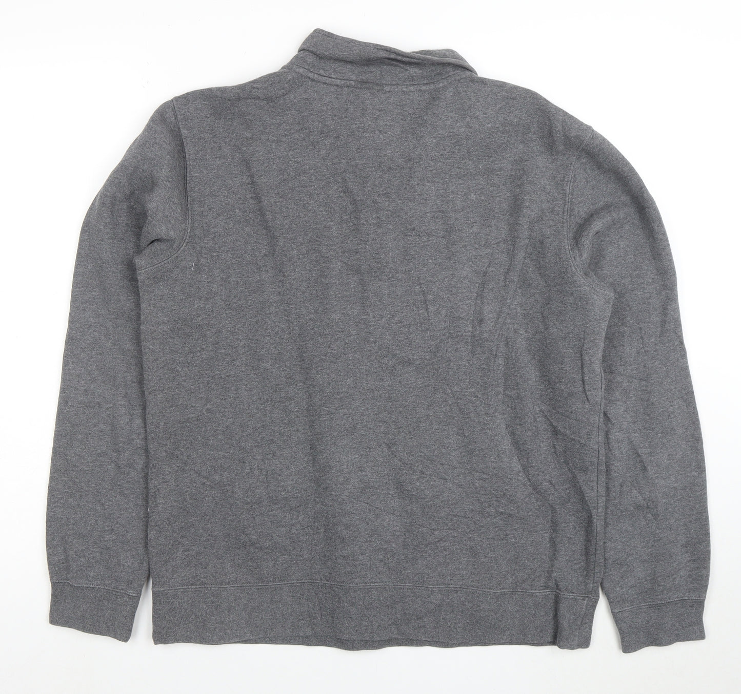Nike Mens Grey 1/2 Zip Fleece Sweatshirt Medium Regular Fit
