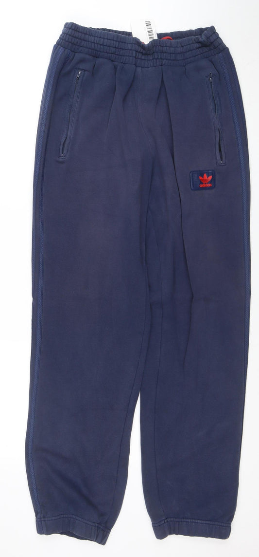 Adidas Men's Blue Jogger Sweatpants M French Terry Regular Fit